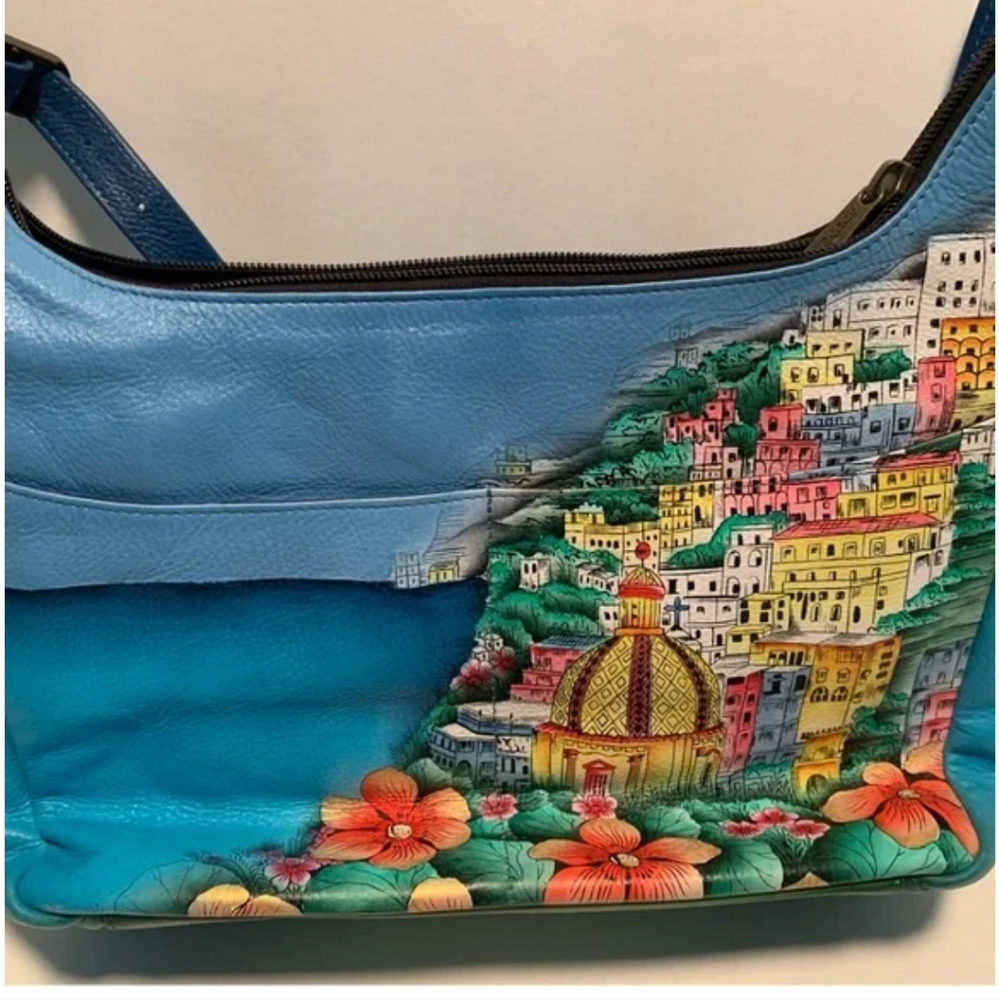 Anna by Anuschka hand painted leather handbag